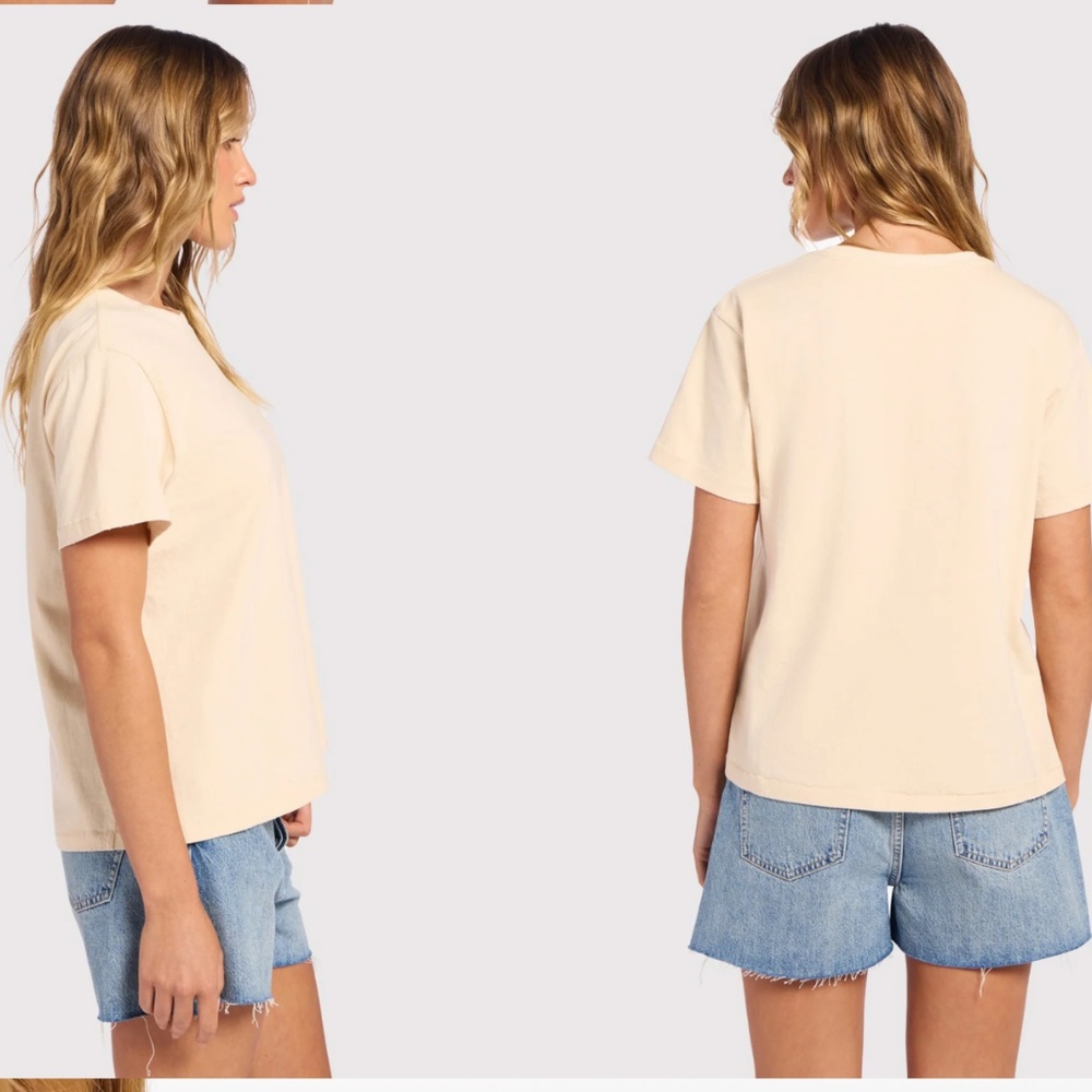 Nuuds Vintage Cotton Everyday Tee T-Shirt  100% Cotton Natural Fibers White - Picture 2 of 6